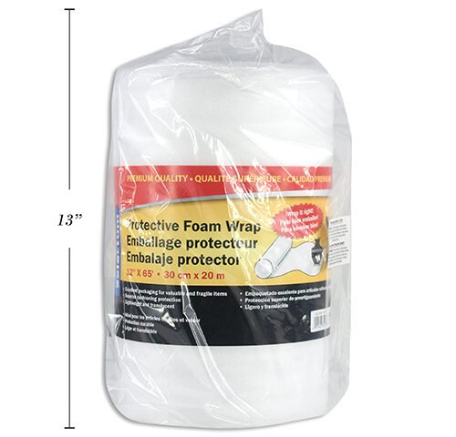 protective foam wrap (12"x65') roll