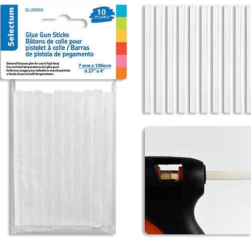 glue gun clear sticks (pk10)