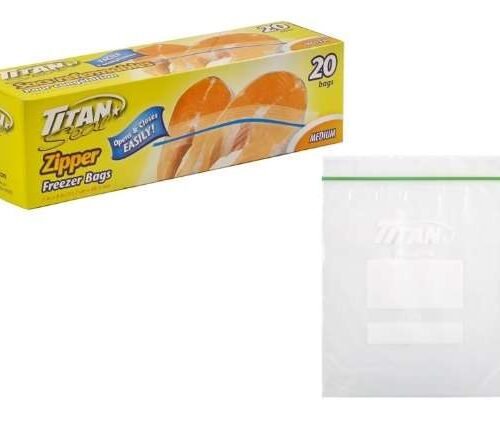 medium zipper freezer bags (pk20)
