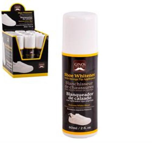 shoe whitener w/sponge (60ml)