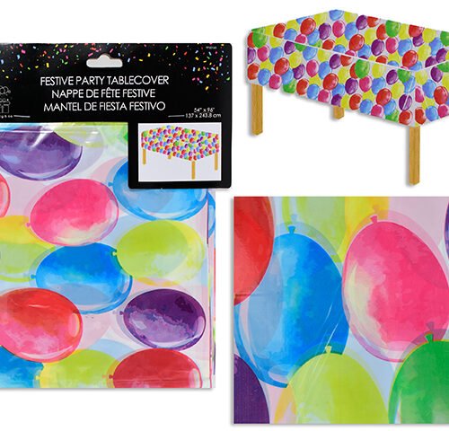 party plastic tablecover 54x96"
