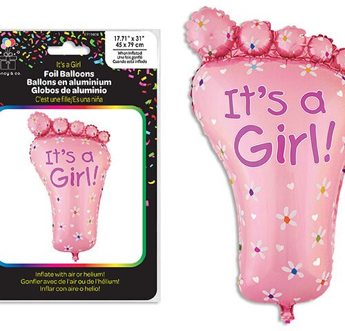 it's a girl balloon 45x79cm (foot design)