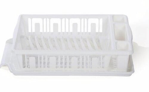dish drainer w/tray & utensil holder