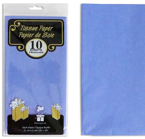 tissue paper royal blue 20x20" (pk10)