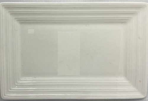 platter 10x6.5x1 white