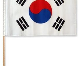 south korea flag stick (45x30cm)