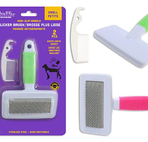 slicker brush non slip hdl (pk1+1)