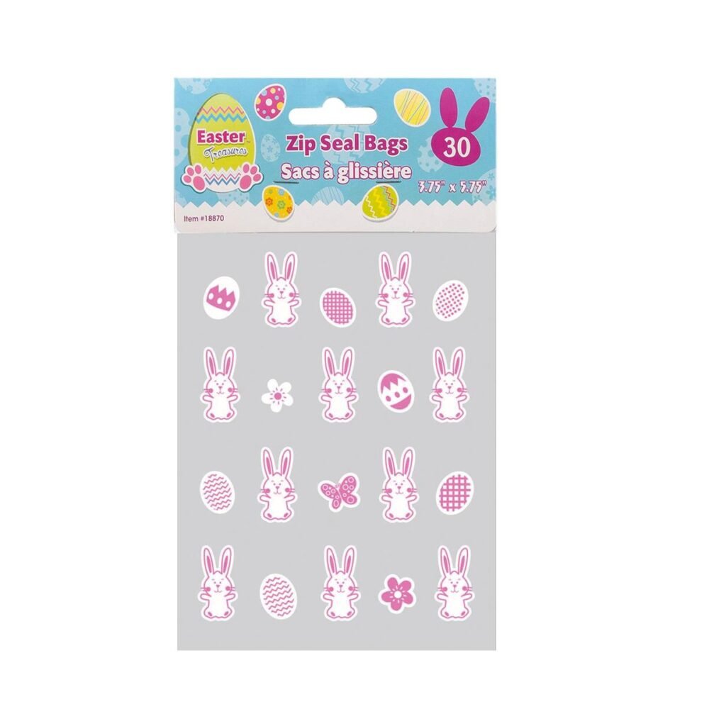 Easter Zip Seal Bags (Pk30)