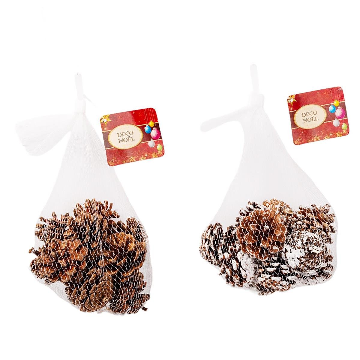 XMAS-Pine Cone Ornaments (Pk/6)
