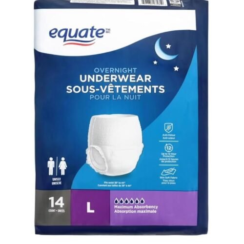 Equate Overnight Underwear L 14(Pcs)