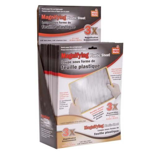 magnifying plastic sheet