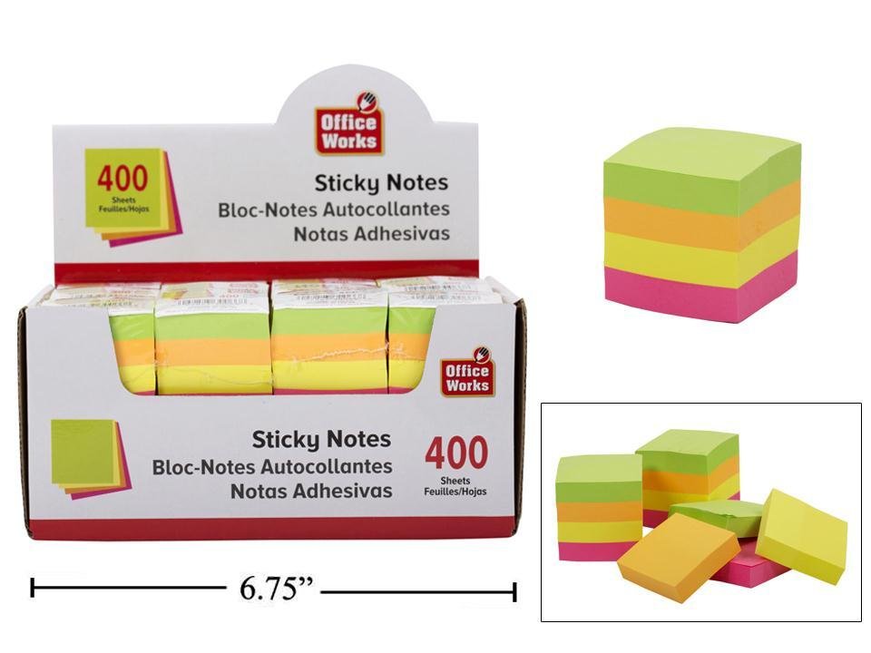 sticky notes 400sheets ow