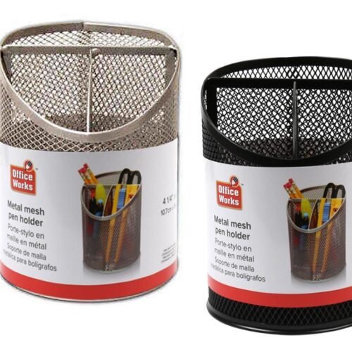 metal mesh pen holder