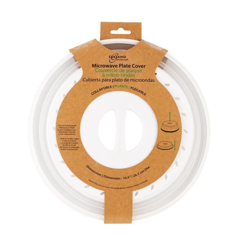 collapsible microwave plate cover, 10.5"dia (pk/6)