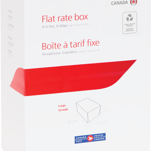 flat rate box 35.5x26.3 x 5.3cm small prepaid