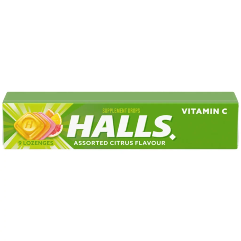 halls assorted citrus flavour