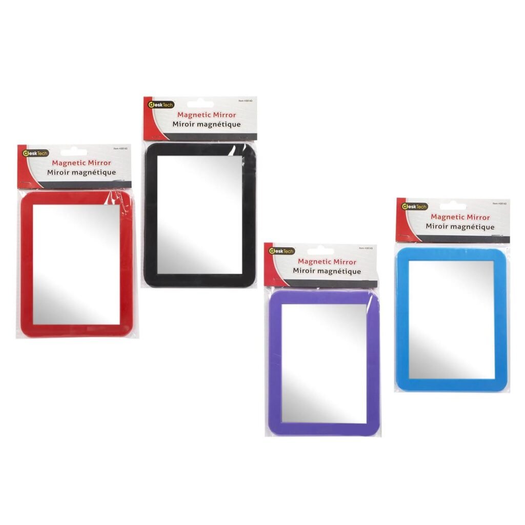 magnetic mirror 5x7" (red)