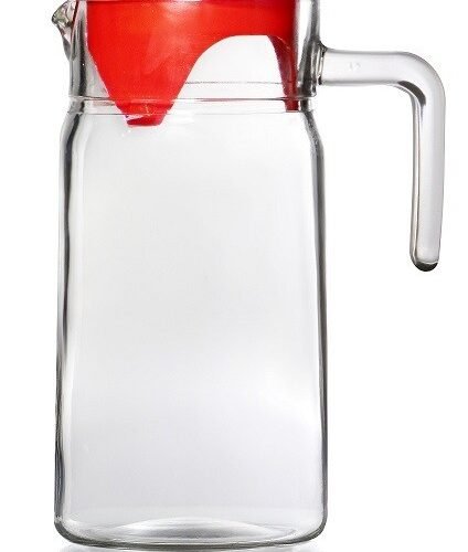 1.85 lt 62.5 oz glass jug w/lid