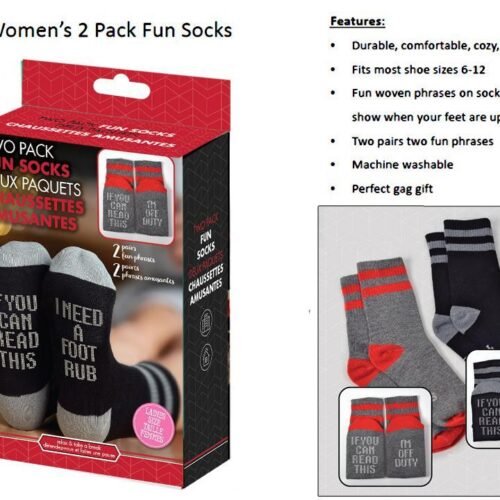 men's 2pk fun socks, 2/c, size:6 12,