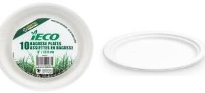 9" bagasse plate (pk10)