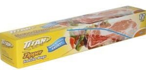 seal zipper freezer bags (pk12)