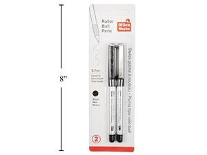 black roller ball pens (pk/2)