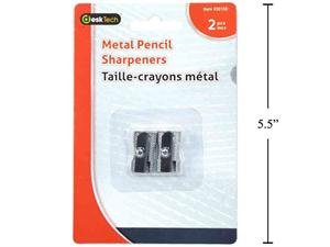 metal pencil sharpeners (pk/2)