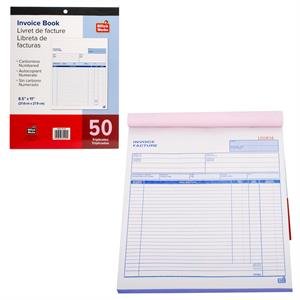 triplicates inv. book, 8.5"x11" (50pgs)