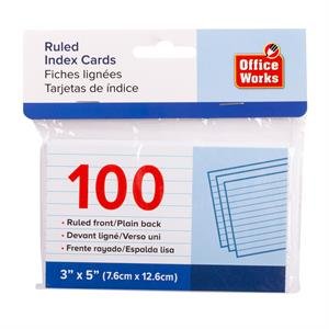 3"x5" index card (pk/100)
