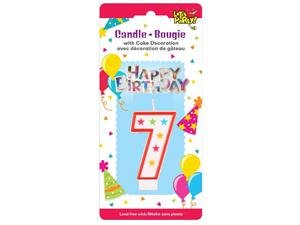 #7 birthday candle set