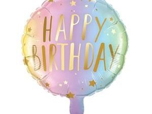 let's party, 18" bday balloon