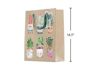 t. gift bag, jumbo, plant friends, matte