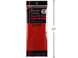 tissue paper, red 20"x26" (10 sheet)