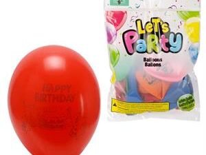 9" happy birthday balloon (pk/12)