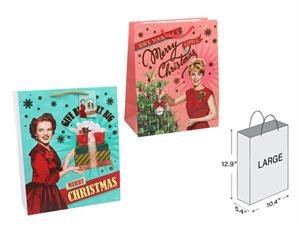 xmas gift bag, large, matte