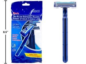 mens razors twin blade (pk/5)