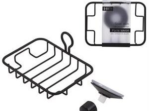 matte black soap dish pvc header