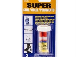 super glue w/safety tube (pk/3)