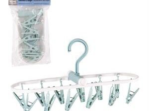 foldable laundry drying rack w/12 pegs