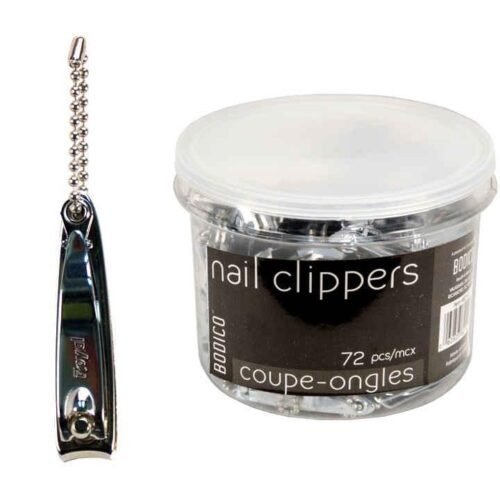 nail clipper w/chain, chrome 54mm