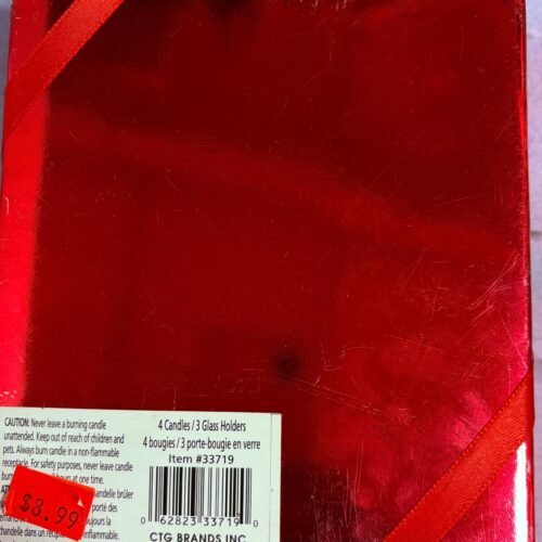 tealight candle set (4candles+3holders)