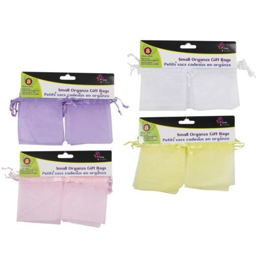 sm organza gift bags (pk/8)