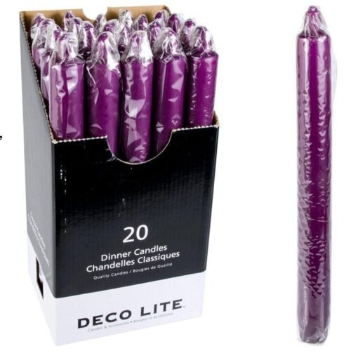 10" dinner candle, purple