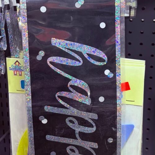 unique black 80th birthday banner (9ft)