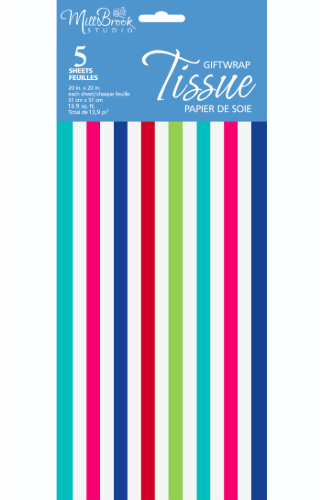 MB Tissue Multi Coloured Stripe (5-Sheet)