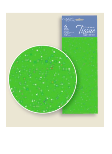 MB Tissue Sequin Lime (6-Sheet)