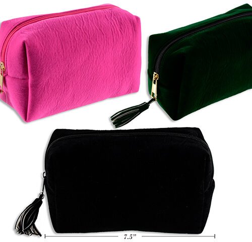 cosmetic toiletry velvet bag 19x9x11cm