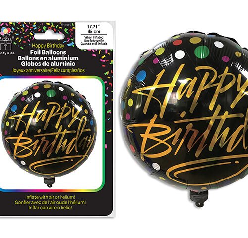 happy birthday lux balloon 45x45cm