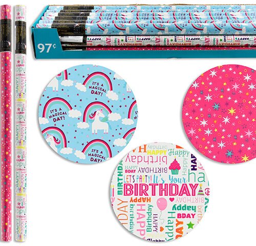 everyday gift wrap roll 30" /12.5sq ft