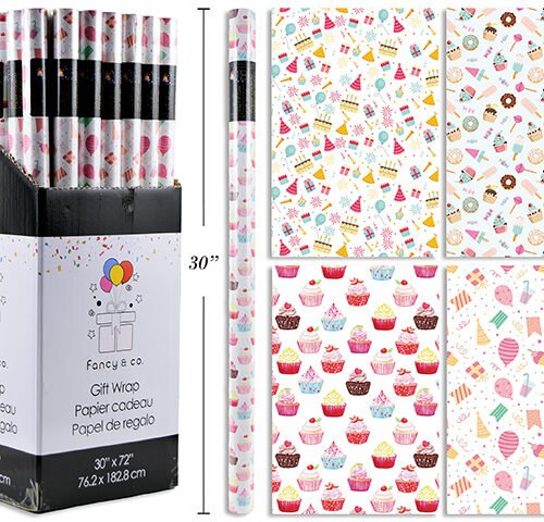 celebration single roll wrap 30x72in